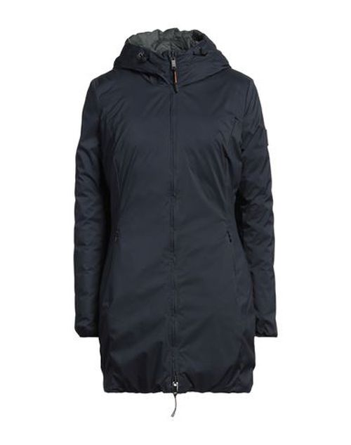 Woman Coat Midnight blue Size 10 Polyamide