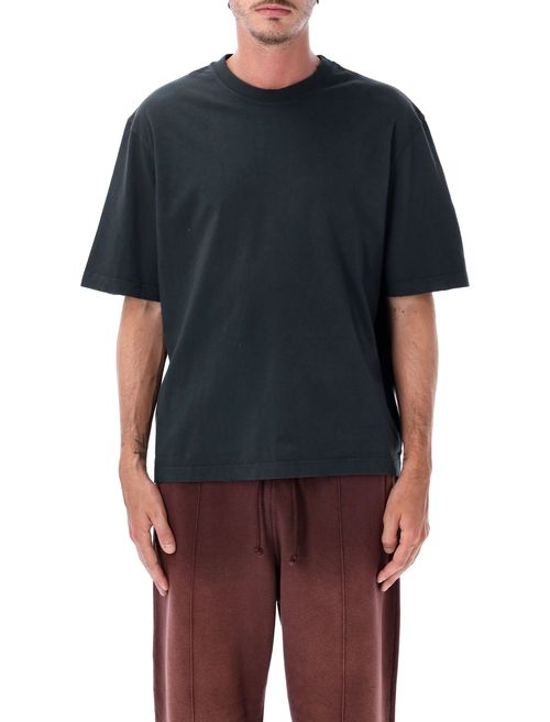 Washed Cotton Crewneck T-Shirt for Men