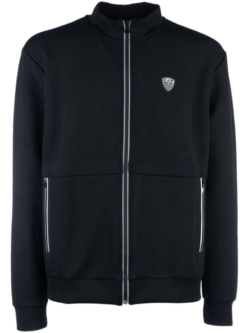 Logo-appliqué sweatshirt - Black