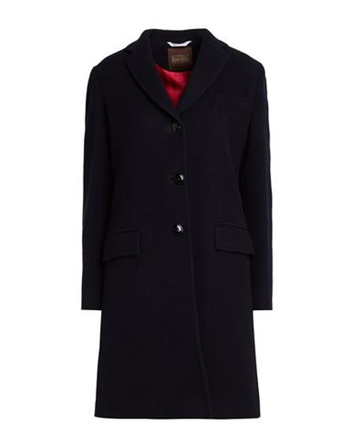 Woman Coat Midnight blue Size 6 Wool, Polyester