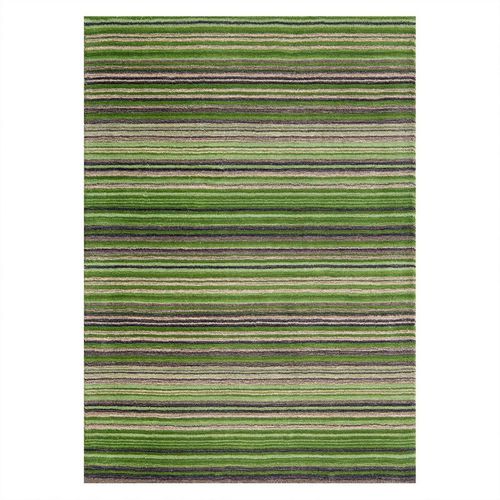 Handmade Modern Striped Wool Easy To Clean Stain-Resistan Rug