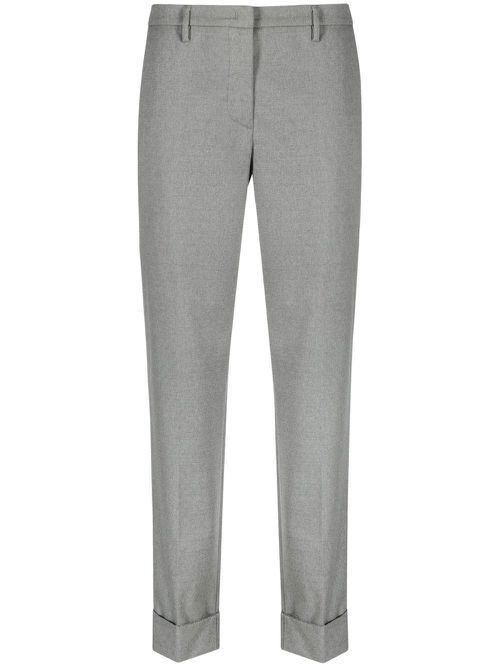 Cropped tailored trousers - Grey