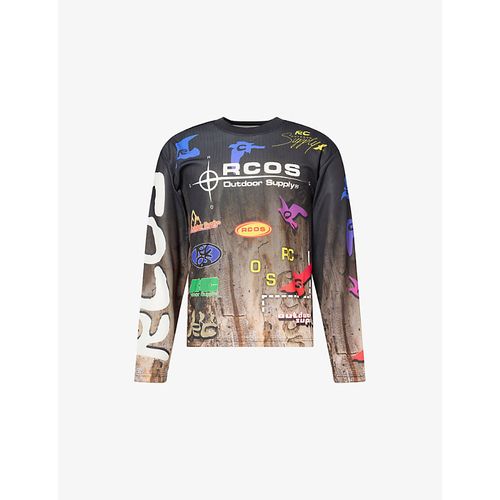 Mens Owens Long-Sleeve Micro-Mesh Jersey Top