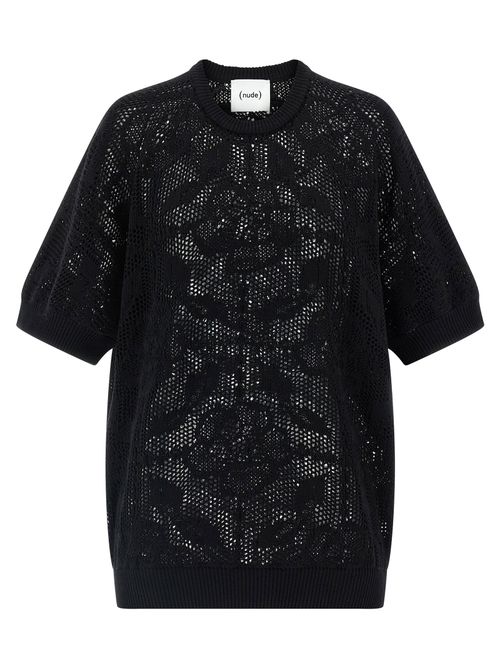 Openwork Cotton Sweater