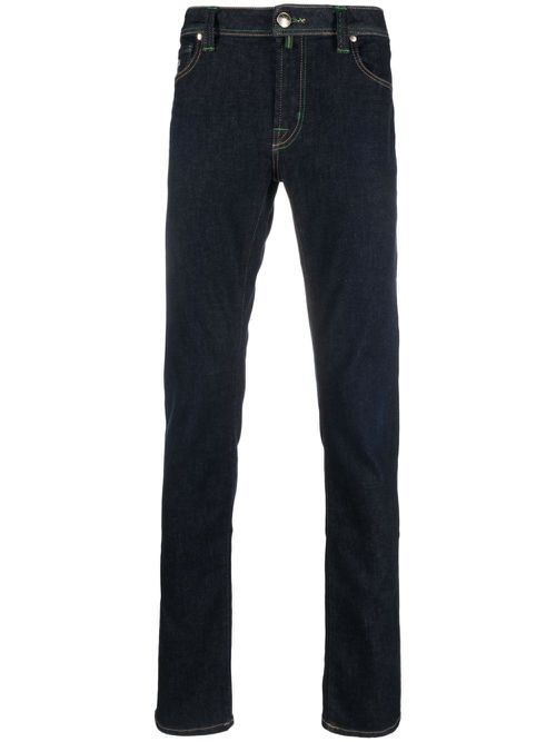 Leonardo mid-rise straight-leg jeans - Blue