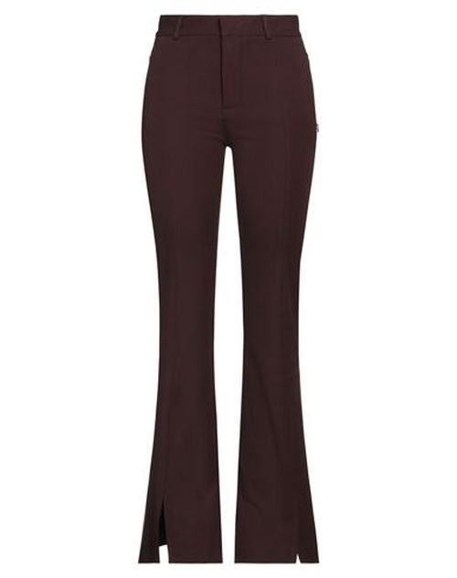 Woman Pants Chocolate brown Size 10 Cotton, Elastane