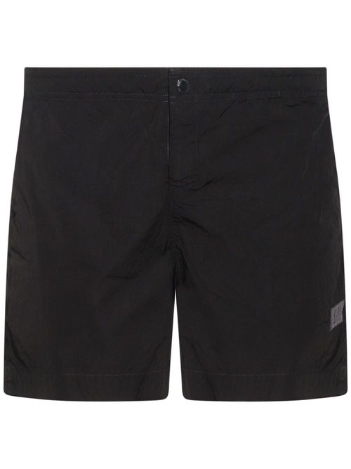 Logo-patch shorts - Black
