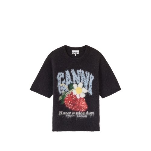 Brushed Short-sleeve Sweater