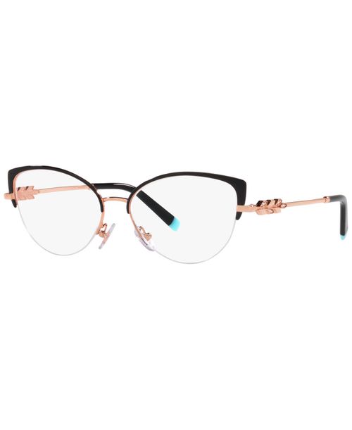 TF1145B Women's Cat Eye Eyeglasses - Black on Rubedo