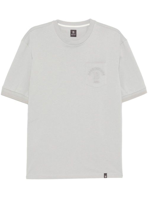 Logo-embossed T-shirt - Grey