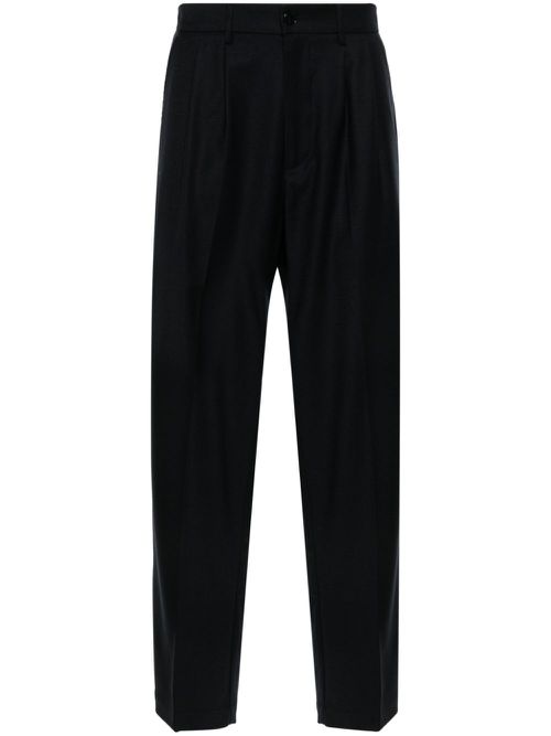 Nerio mid-waist straight-leg trousers - Blue
