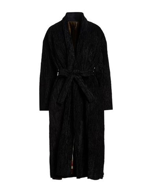 Woman Coat Black Size 2 Viscose, Polyamide