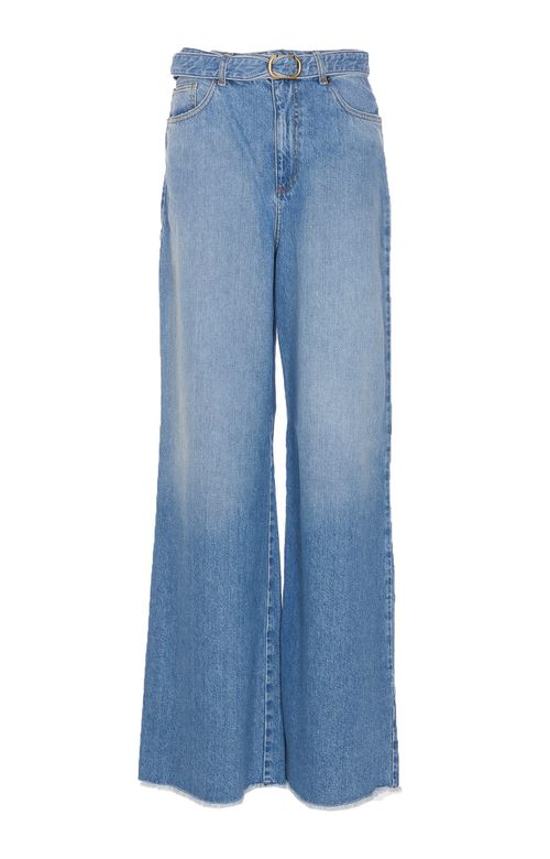 Wide Leg Jeans With Belt