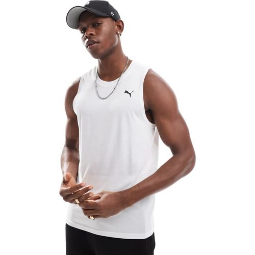 Puma Mens Tech tank top in charcoal white