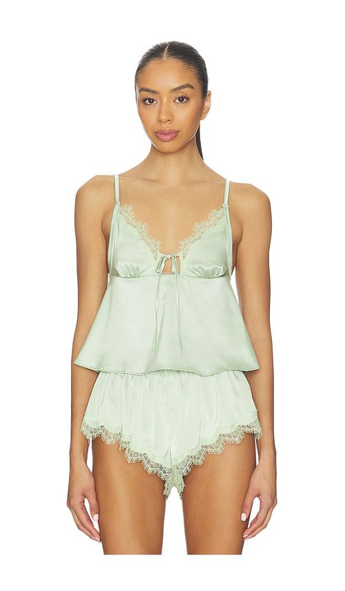 KAT THE LABEL Sorrento Camisole Top in Mint. - L also in M, S