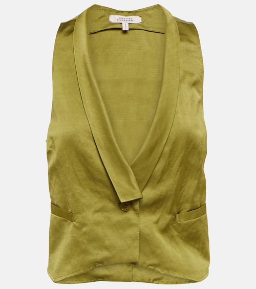 Slouchy Coolness hemp-blend vest