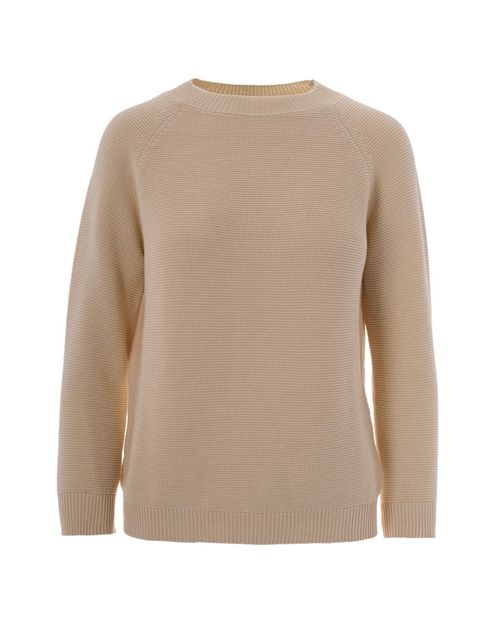 Natural Knitted Round Neck Sweater
