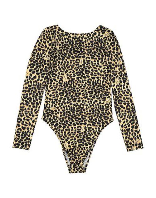 Kid Girl Bodysuit Beige Size 10 Polyamide, Elastane