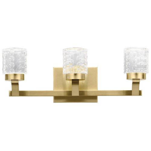 Rene 7" Bathroom Vanity Light in Champagne Gold