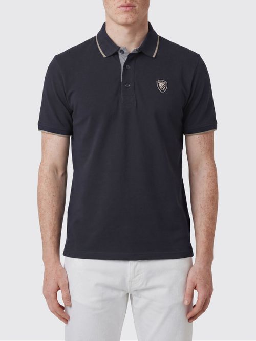 Polo Shirt Men color Blue