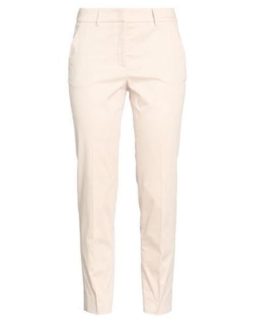 Easy Woman Pants Beige Size 4 Cotton, Elastane