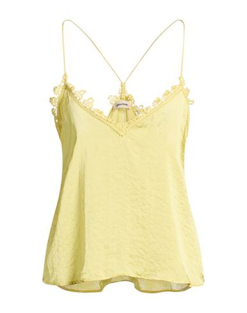 Woman Top Yellow Size L Polyester