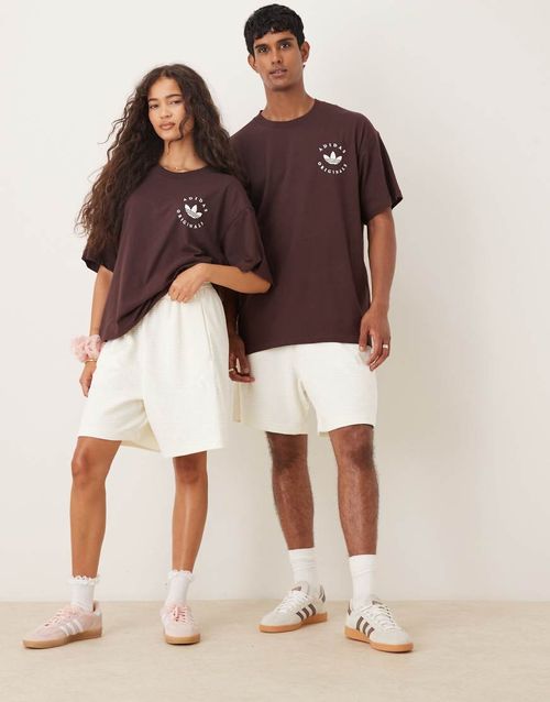 Adidas Sportswear waffle shorts in white