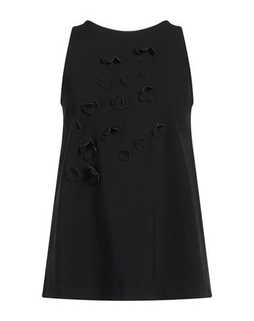 Woman Top Black Size 2 Viscose, Polyamide, Elastane