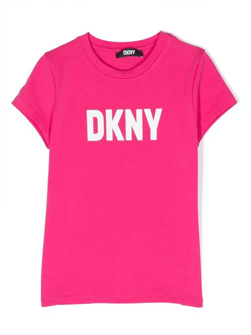 Logo-print short-sleeve T-shirt - Pink