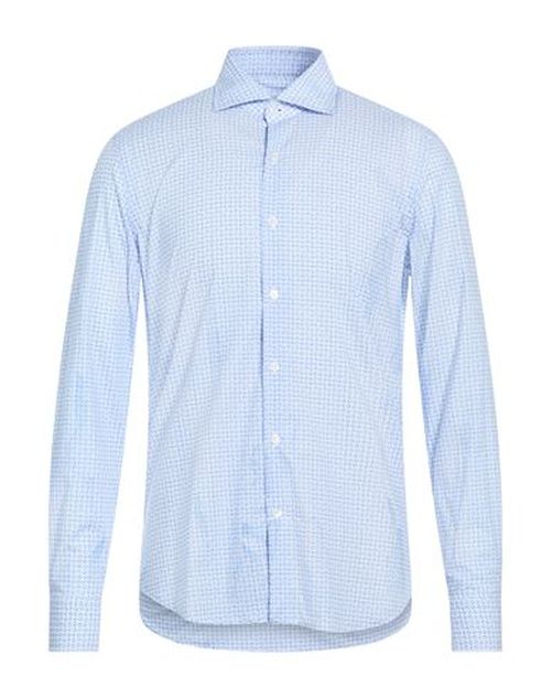 Man Shirt Blue Size 17 Cotton
