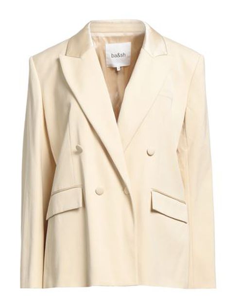 Woman Blazer Beige Size 2 Viscose, Elastane, Acrylic