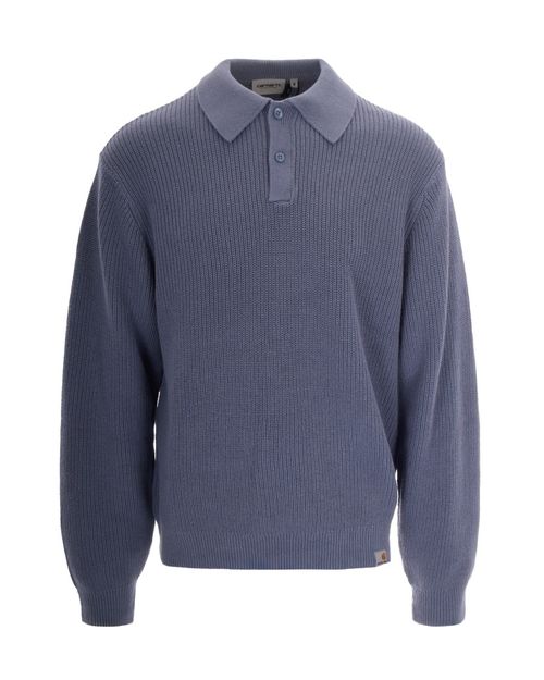 Blue Shirt Collar Polos