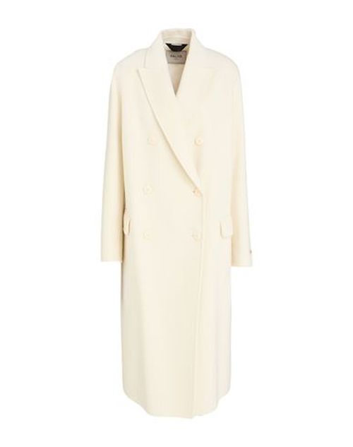 Paltò Woman Coat Ivory Size 8 Wool, Nylon