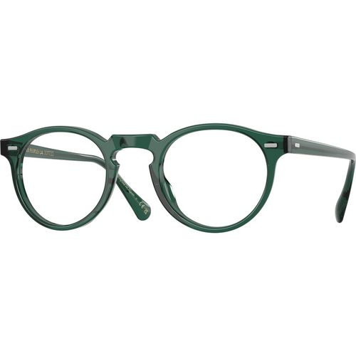 Oliver Peoples Unisex Oliver Peoples OV5186 GREGORY PECK 1763 Monturas ópticas Acetato Verde Transparente Pantos Norma