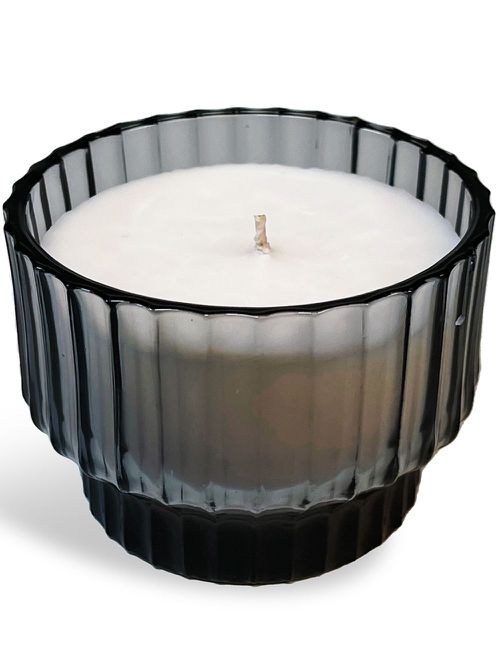 Small Morning Glow scented candle (600g) - Grey