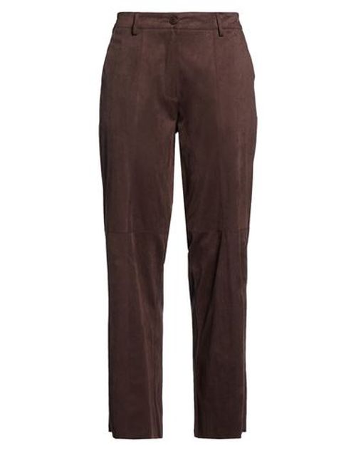 Collection Privēe? Woman Pants Brown Size 6 Polyester, Elastic fibres