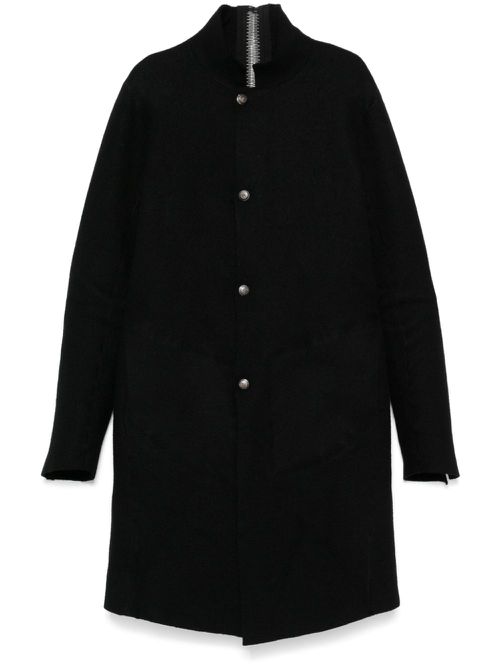 Zip-detailed coat - Black