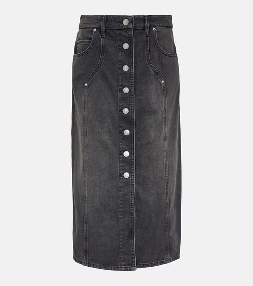 Vandy denim midi skirt