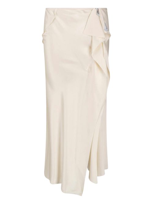 Satin-Feel Viscose Mini Skirt