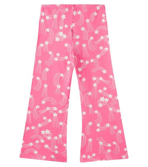 Printed cotton-blend jersey sweatpants