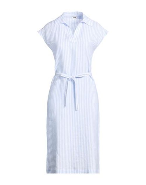 Woman Midi dress Sky blue Size 6 Linen