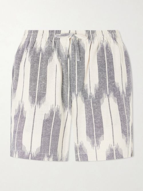Olbia Straight-Leg Cotton Drawstring Shorts
