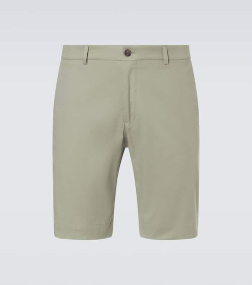 Cotton-blend Bermuda shorts