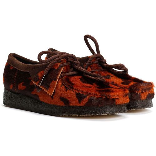 Clarks Originals Wallabee Women's Brown Cow Print Shoe