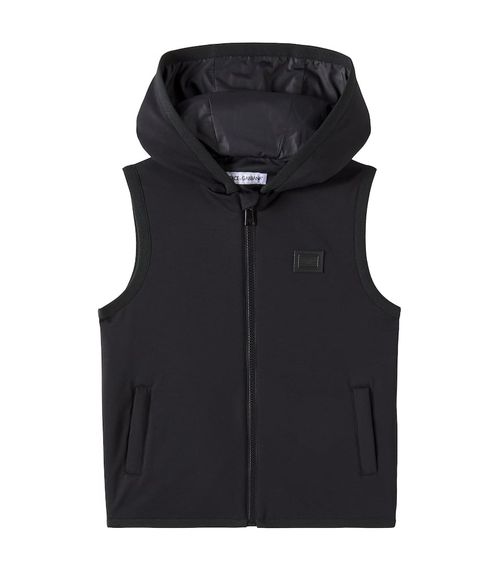 Cotton-blend jersey vest