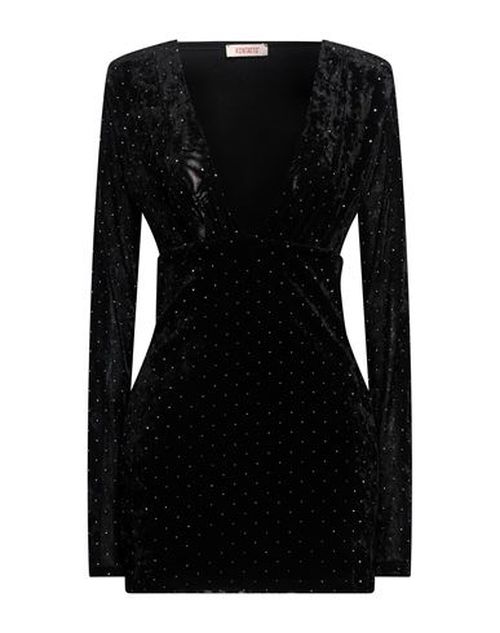 Woman Mini dress Black Size 4 Viscose, Elastane