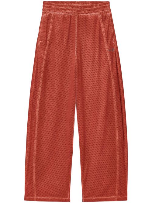 Perforated mesh trousers - Red