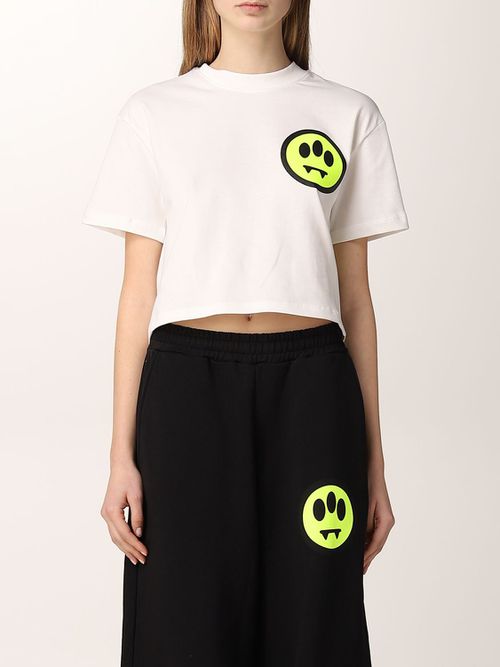 Barrow T-shirt Nera A Maniche Corte Con Smile S6BKJUTH006-110