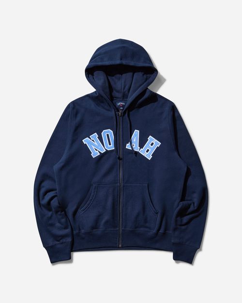 Noah | Men s Arch Appliqué Zip-Up Hoodie Navy | Realry
