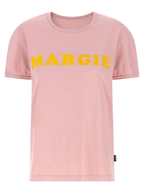 Flocked Logo T-Shirt — Pink